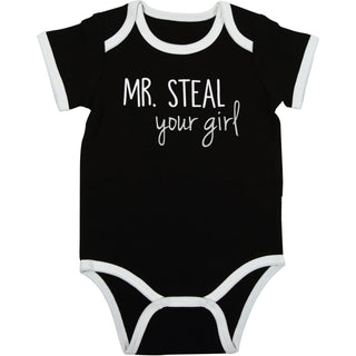 Mr. Steal Black Bodysuit