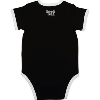 Mr. Steal 6-12 Months Black Bodysuit