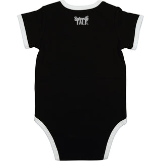 Mr. Steal 6-12 Months Black Bodysuit