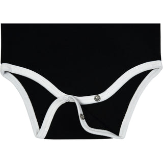 Mr. Steal 6-12 Months Black Bodysuit