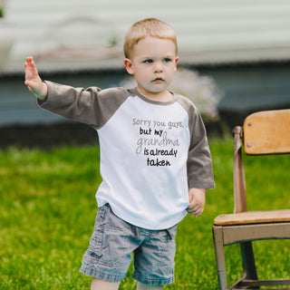 Grandma is Taken /Length Gray Sleeve Shirt