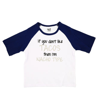 Nacho Type 2T 3/4 Length Navy Sleeve Shirt