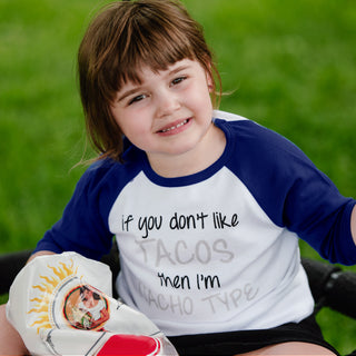 Nacho Type 2T 3/4 Length Navy Sleeve Shirt