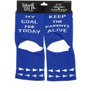 Goal For Today 2T-4T Crew Socks