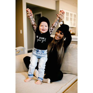 Mr. Steal 6-12 Months Biker Tat Tee Bodysuit