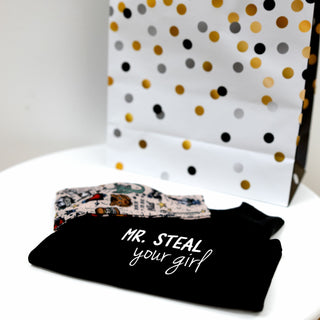 Mr. Steal 6-12 Months Biker Tat Tee Bodysuit