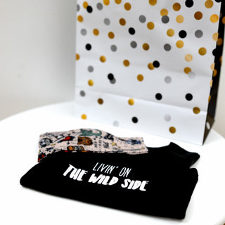 Wild Side 6-12 Months Biker Tat Tee Bodysuit