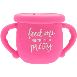 I'm Pretty 3.5" Silicone Snack Bowl with Lid