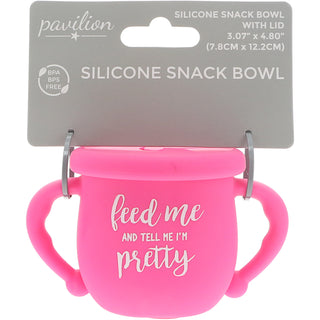 I'm Pretty 3.5" Silicone Snack Bowl with Lid