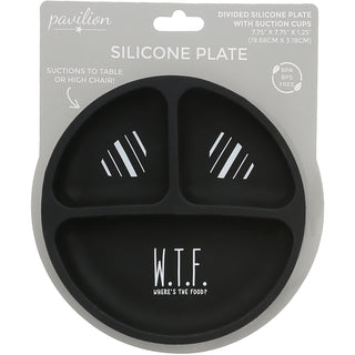 W.T.F. 7.75" Divided Silicone Suction Plate