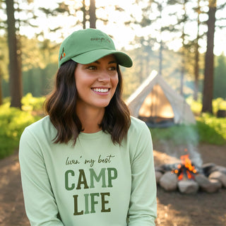 Camp Life Light Sage Adjustable Hat