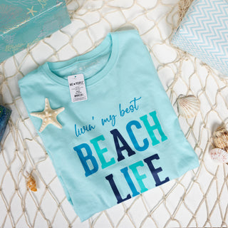 Beach Life Light Teal Unisex Long Sleeve T-Shirt