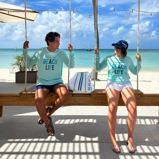 Beach Life Light Teal Unisex Long Sleeve T-Shirt