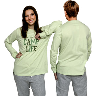 Camp Life Light Sage Unisex Long Sleeve T-Shirt