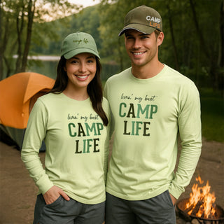 Camp Life Small Light Sage Unisex Long Sleeve T-Shirt