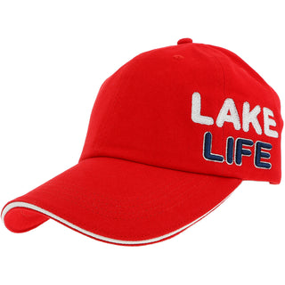 Lake Life Red Adjustable Hat