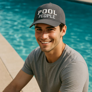 Pool People Dark Gray Adjustable Hat