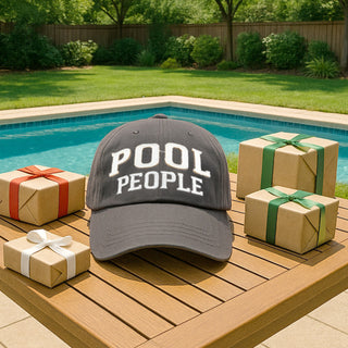 Pool People Dark Gray Adjustable Hat