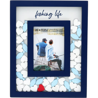 Fishing Life 8" x 10" Picture Frame (Holds 3.5" x 5.5" Photo)