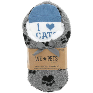 Cats Slipper Sock Gift Set