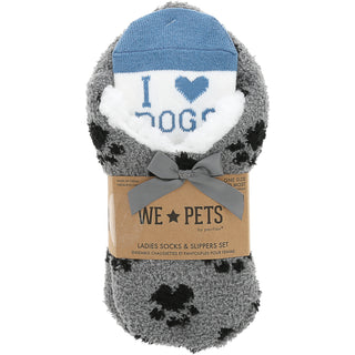 Dogs Slipper Sock Gift Set