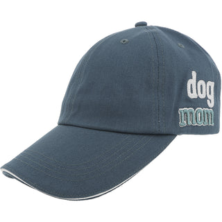 Dog Mom Dusty Blue Adjustable Hat