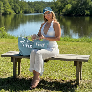 River Teal Adjustable Hat