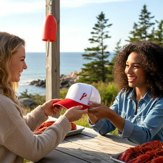 Local Catch White Corduroy Adjustable Mesh Hat