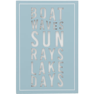 Lake Days 4" x 6" MDF Plaque