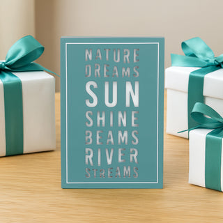 River Streams 4" x 6" MDF Plaque