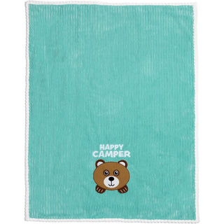 Happy Camper 30" x 40" Ribbed Plush Blanket