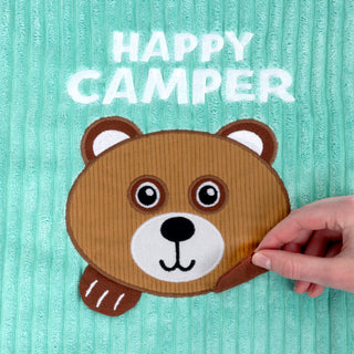 Happy Camper 30" x 40" Ribbed Plush Blanket