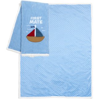 First Mate 30" x 40" Ribbed Plush Blanket
