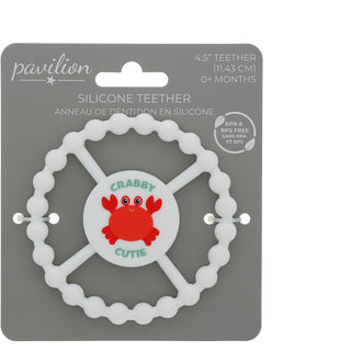 Crabby 4.5" Silicone Baby Teether
