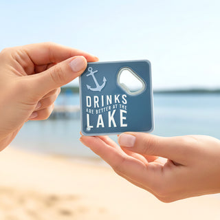 Lake Bottle Opener Coaster