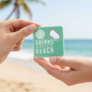 Beach Bottle Opener Coaster