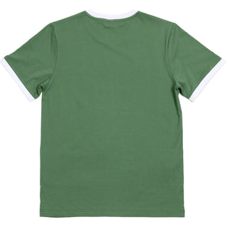 Camp Extra Large Dusty Green Unisex Ringer T-Shirt