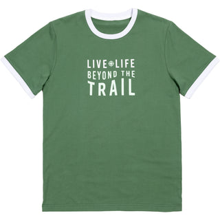Camp Double Extra Large Dusty Green Unisex Ringer T-Shirt