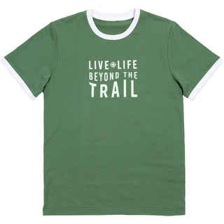 Camp Small Dusty Green Unisex Ringer T-Shirt