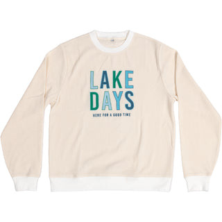 Lake S/M Ivory Corded Crewneck