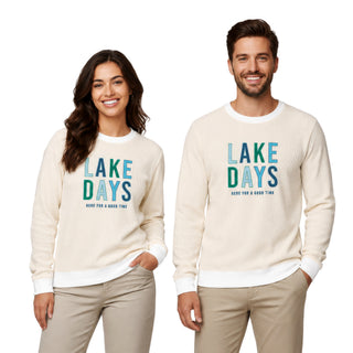 Lake S/M Ivory Corded Crewneck