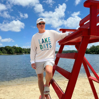 Lake S/M Ivory Corded Crewneck