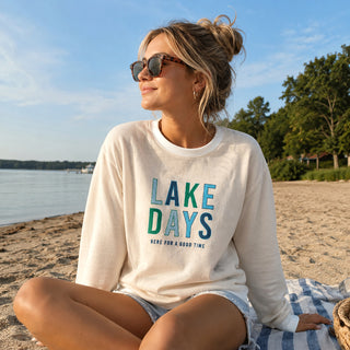 Lake S/M Ivory Corded Crewneck