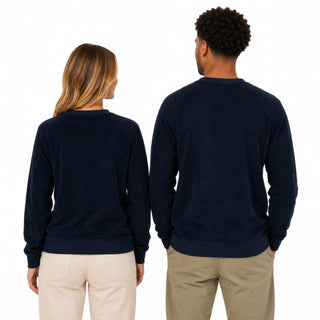 Camp S/M Navy Corded Crewneck