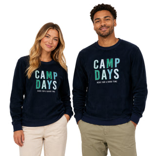 Camp S/M Navy Corded Crewneck