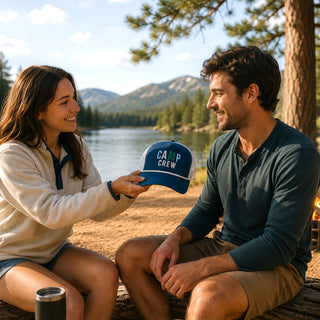 Camp Crew Navy Adjustable Trucker Hat