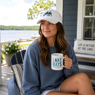 Lake Crew White Adjustable Hat