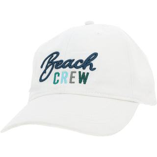 Beach Crew White Adjustable Hat