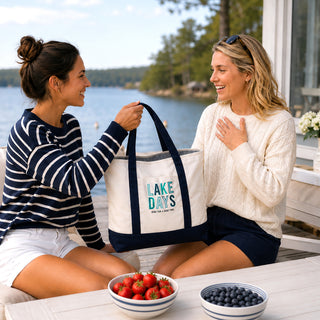 Lake Days Canvas Tote Bag