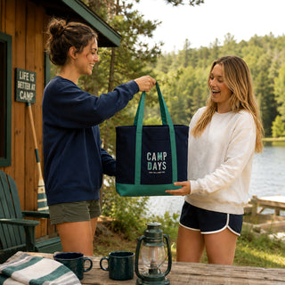 Camp Days Canvas Tote Bag